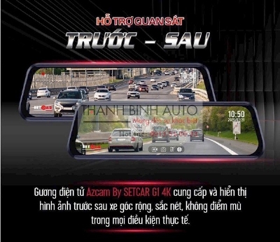 Gương hậu điện tử trong xe AZcamera